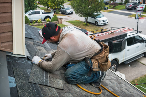 Professional Flat Roof Repair technician working in Browns Mills, NJ